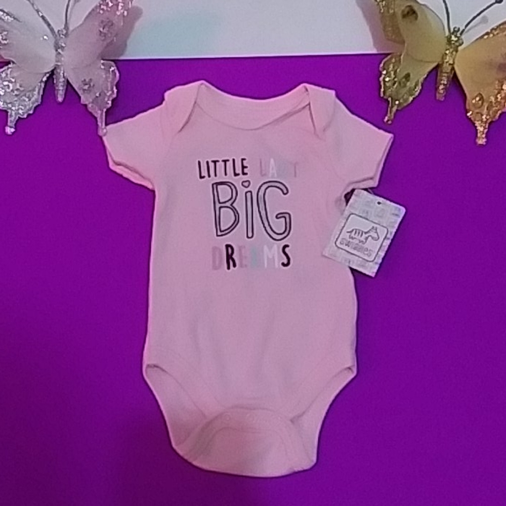 NWT Toddler "Swiggles" PINK onsie w/3 buttons